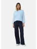 comma Strickpullover langarm in Blau