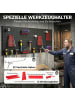 HOMCOM Werkzeugwand-60L x 40B x 2H cm-Schwarz+Rot