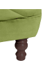 58 aufm Kessel CHESTERFIELD Sofa 3-Sitzer Kaylin Samtvelours oliv