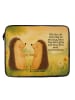 Mr. & Mrs. Panda Laptop Tasche Igel Liebe Design mit Spruch in Weiß