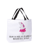 Mr. & Mrs. Panda Tasche Einhorn Ballerina mit Spruch in Weiß