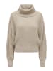 JACQUELINE de YONG Rollkragen Strick Pullover Puffärmel JDYMEGAN in Beige