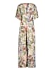 Vera Mont Jumpsuit mit Bindegürtel in Green/Cream