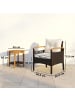 Outsunny Rattan Sitzgruppe,59,5cm x 60,5cm x 72,5cm,weiß