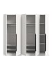 ebuy24 Kleiderschrank Kopenhagen Weiß 200 x 52 cm
