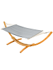AMANKA XXL Hängematte mit Holzgestell 325 cm - Outdoor Set für 2 Personen bis 150 kg