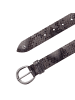Tamaris Gürtel Leder in dark brown-gun metal