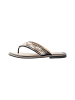 usha FESTIVAL Damen Sandalen Mit Perlenstickerei in Schwarz