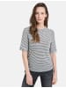 Gerry Weber T-Shirt 1/2 Arm in Schwarz/Ecru/Weiss Ringel