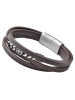 Adeliás Unisex Armband – Lederarmband aus Leder 23 cm in braun