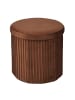 relaxdays Hocker in Mocha Mousse - (H)38 x Ø 38 cm
