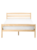 Beliani Doppelbett ECHALLON in Braun - (W) 147 x (H) 71 x (L) 208 cm