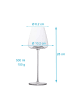 Intirilife Wein Glas Set 500ml in 2x 500ml Transparent