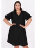 faina Women Plus Size Dress in Black