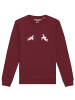 wat? Apparel Sweatshirt Space love in Weinrot