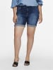 ONLY Carmakoma Jeans-Shorts in Medium Blue Denim