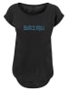 F4NT4STIC Long Cut T-Shirt Koi Fish Japan Streetstyle in schwarz