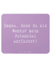 Mr. & Mrs. Panda Mouse Pad Spruch Mentor Potenzial mit Spruch in Lavendeltraum