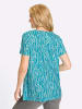 Sieh an! Tunika in türkis-ecru-bedruckt