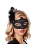 tectake Elegante Halbmaske in Einheitsgröße, schwarz