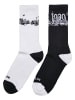 Mister Tee Basic Socks in black/white