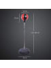HOMCOM Punchingball Set,Ø43 x 126-144H cm,Rot+Schwarz