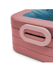 Mr. & Mrs. Panda Lunchbox Orca Zylinder Design ohne Spruch in Rot Pastell