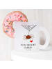 Mr. & Mrs. Panda Teeglas Spinne Agathe Liebe mit Spruch in Transparent