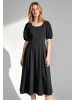 More & More feminines Baumwollmix- Maxikleid in black