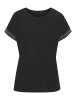 LASCANA Kurzarmshirt in schwarz