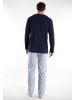 Bugatti Pyjama Florenz in blau-mittel-multicolor1