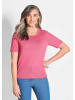 GOLDNER Klassisches Merinowollshirt, Rundhals in pink