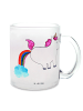 Mr. & Mrs. Panda Trinkbecher Einhorn Pupsen ohne Spruch in Transparent
