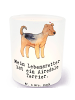 Mr. & Mrs. Panda Deko Windlicht Airedale Terrier Lebensretter mi... in Transparent