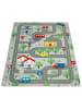 KADIMA DESIGN Kinderteppich waschmaschinenwaschbar Roadmap Kinderzimmer in Grau