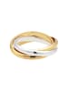 Elli Ring 925 Sterling Silber Ring Set in Zweifarbig