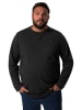 Men Plus Kurzarm T-Shirt in schwarz