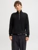 Jack & Jones Sweatshirt mit halbem Reißverschluss in Black