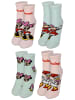 Disney 4er Pack Disney Minnie Mouse & Daisy Duck Socken Sneaker Söckchen in Mehrfarbig