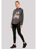 F4NT4STIC Oversized Hoodie Vogelnest Blumen in charcoal