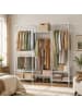SONGMICS Kleiderschrank Dalten in Weiß - (B)174 x (H)178 x (T)40 cm