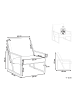 Beliani Sessel DELARY in Grün/Schwarz - (W) 69 x (H) 83 x (L) 83 cm