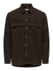 ONLY & SONS Overshirt in Coffee Bean