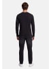 U.S. Polo Assn. Longsleeve USAaron – Herren Langarmshirt mit Logo-Stickerei in Schwarz-Rot