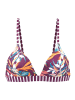 Venice Beach Triangel-Bikini-Top in bordeaux bedruckt