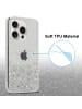 cadorabo Hülle für Apple iPhone 15 PRO MAX Glitter in Transparent mit Glitter