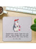 Mr. & Mrs. Panda Mauspad Bademeister Superheld mit Spruch in Grau Pastell