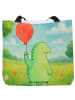 Mr. & Mrs. Panda Tote Bag Schildkröte Luftballon Design ohne Spruch in Weiß