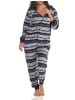 NORMANN Jumpsuit Overall Schlafanzug NorwegerLook Overall Kapuze - 51284 in marine