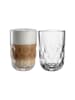 LEONARDO 2er Set Latte Macchiato Gläser (1) Gocce 390 ml in transparent
